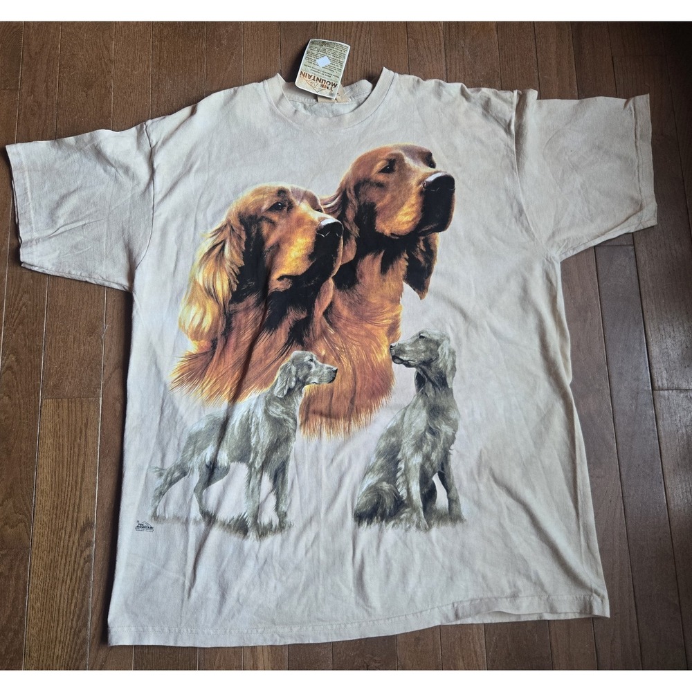 VTG The Mountain T Shirt Organic Cotton XL Irish Setters 2001 NWT